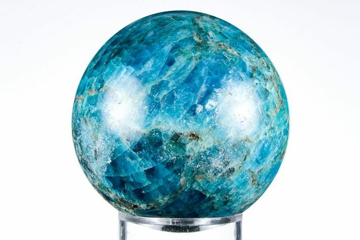 Bright Blue Apatite Sphere - Madagascar #198749